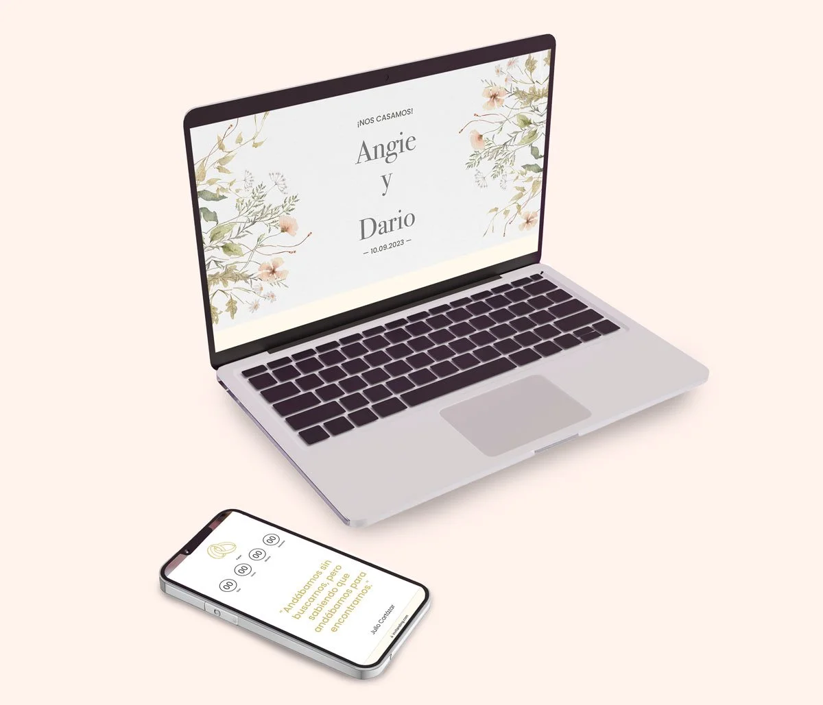 Vista de invitación en dispositivos